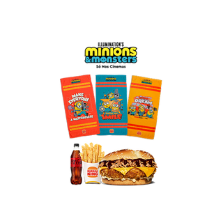 Menu de Verão Pulled Pork Crispy com Toalha Minions