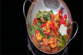 E21. Scodella di fuoco con gamberi