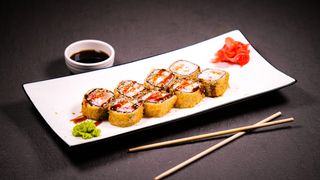 Ролл "Лосось темпура"