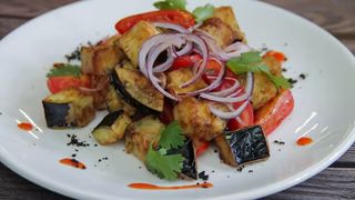 Салат "Хрустящий баклажан" 