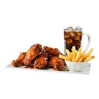 Menú Alitas De Pollo (6 Uds.)
