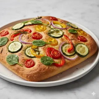 Focaccia con verduras