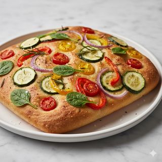 Focaccia con verduras