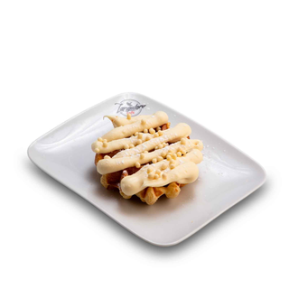 Waffle al cioccolato bianco