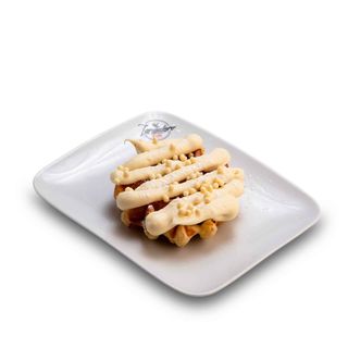 Waffle al cioccolato bianco