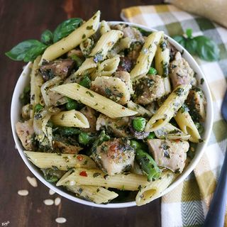 Penne Poulet Al Pesto