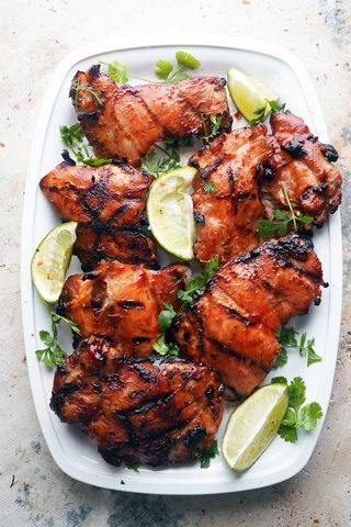 Succulent grilled chicken piece