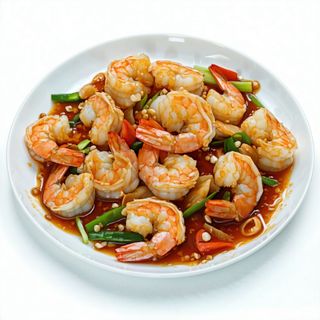 Gambas Con Salsa Picante