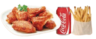 Menú Alitas (5 Uds.)