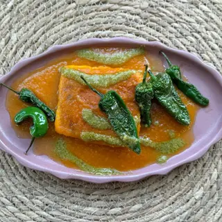 QUESO AHUMADO CON DULCE DE CALABAZA