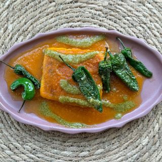 QUESO AHUMADO CON DULCE DE CALABAZA