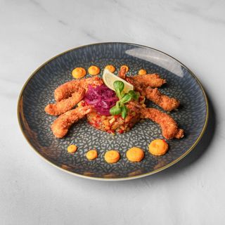 Panko kozice sa mango salsom