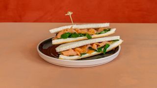 Tramezzino con salmone affumicato