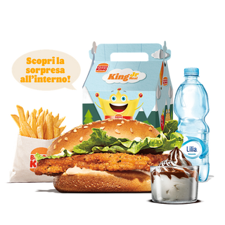 King junior chicken burger menù