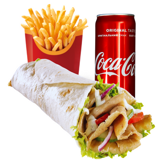 Menú de durum kebab