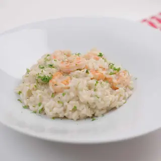 Risotto cu creveți și zucchini