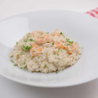 Risotto cu creveți și zucchini