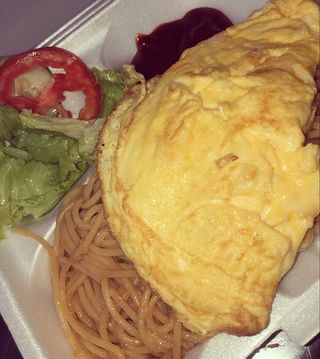 Spaghetti  + Œuf Frit