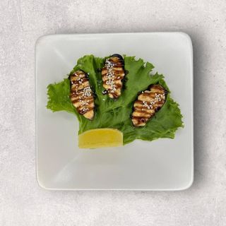 Запеченный мидии в соусе яки 