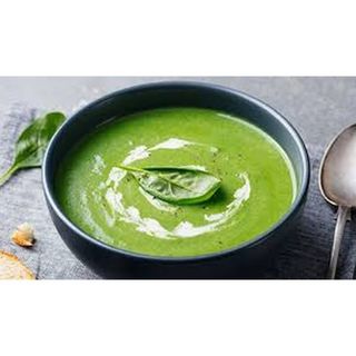 Cream of spinach soup