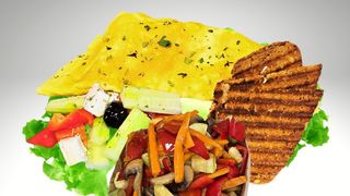 Omlet sa povrćem (tikvica, šargarepa, paprika, šampinjoni)