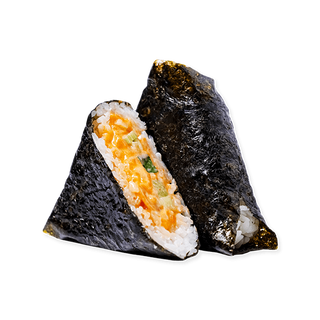 Онигири с лососем тартар