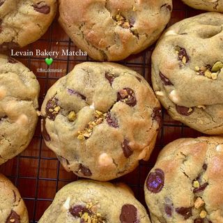 Cookie té matcha y chocolates