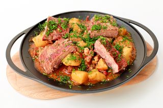 Mâncare de cartofi cu afumătură