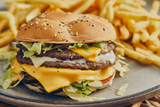 Hamburguesa angus con queso