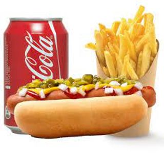 Hot dog menù