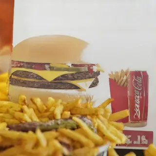 Doppio cheese burger menù