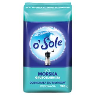 Sól morska gruboziarnista o`sole. 0.9кг