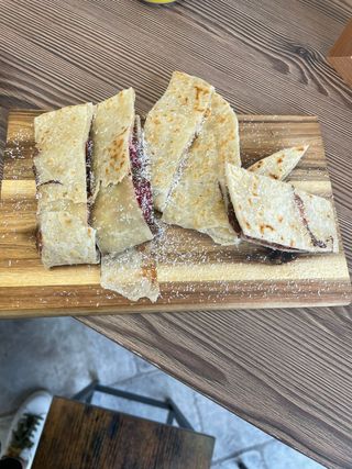 Piadina con crema al pistacchio