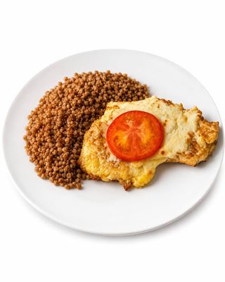 Гречка з мясом по-французьки