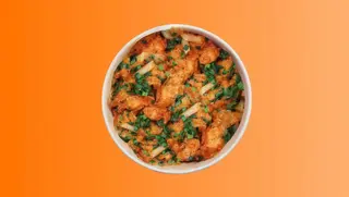.RICE CAKES POPCORN CHICKEN w ostrym sosie gochujang