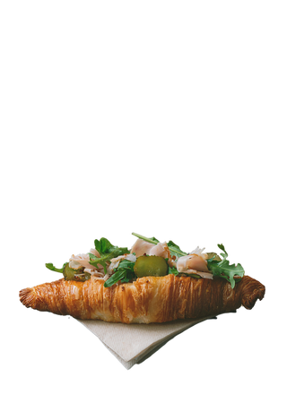 Croissant De Pavo Con Miel Y Mostaza
