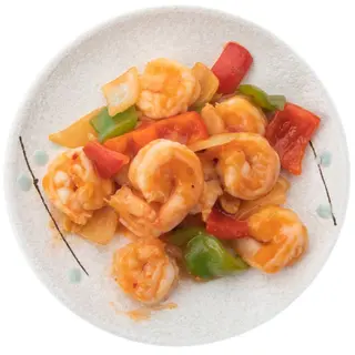 Gamberi in salsa piccante