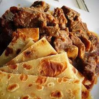 Chapati & Goat's Meat