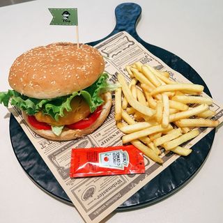 Hamburgesa de Pollo.