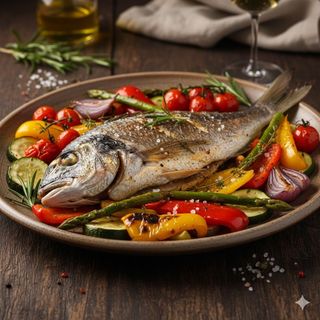 Orato al forno con verdure