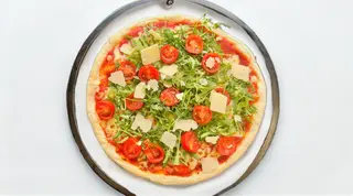 Rucola, pomodorini e grana