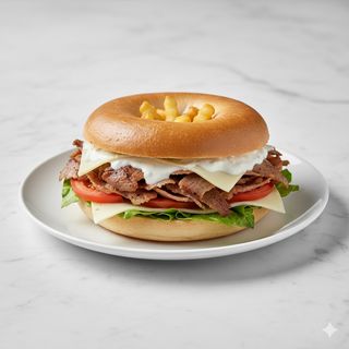 Rosca de carne de kebab