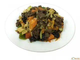 53. Телешко с печурки и гъби Муар (700г)