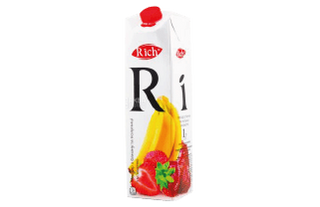 Сік банан-полуниця Rich (1л)