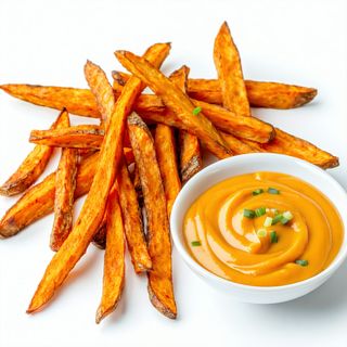 Сладки картофи пържени