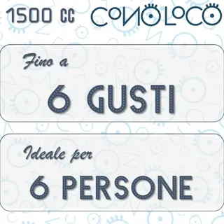 Vaschetta gelato da 1500 cc