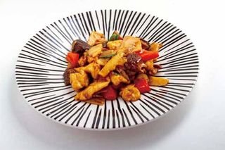 121 Pollo funghi e bambù