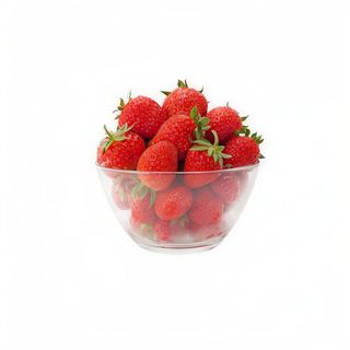 Vaso de fresas natural