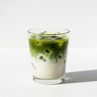 Ice Matcha Con Leche De Avena