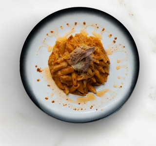 Pasta Tonno Con Crema Di Pomodoro